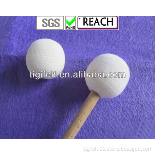 Super quality Wool Felt Drumstick For Musical Instrument